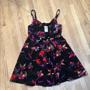 Torrid Floral Lace Back Dress